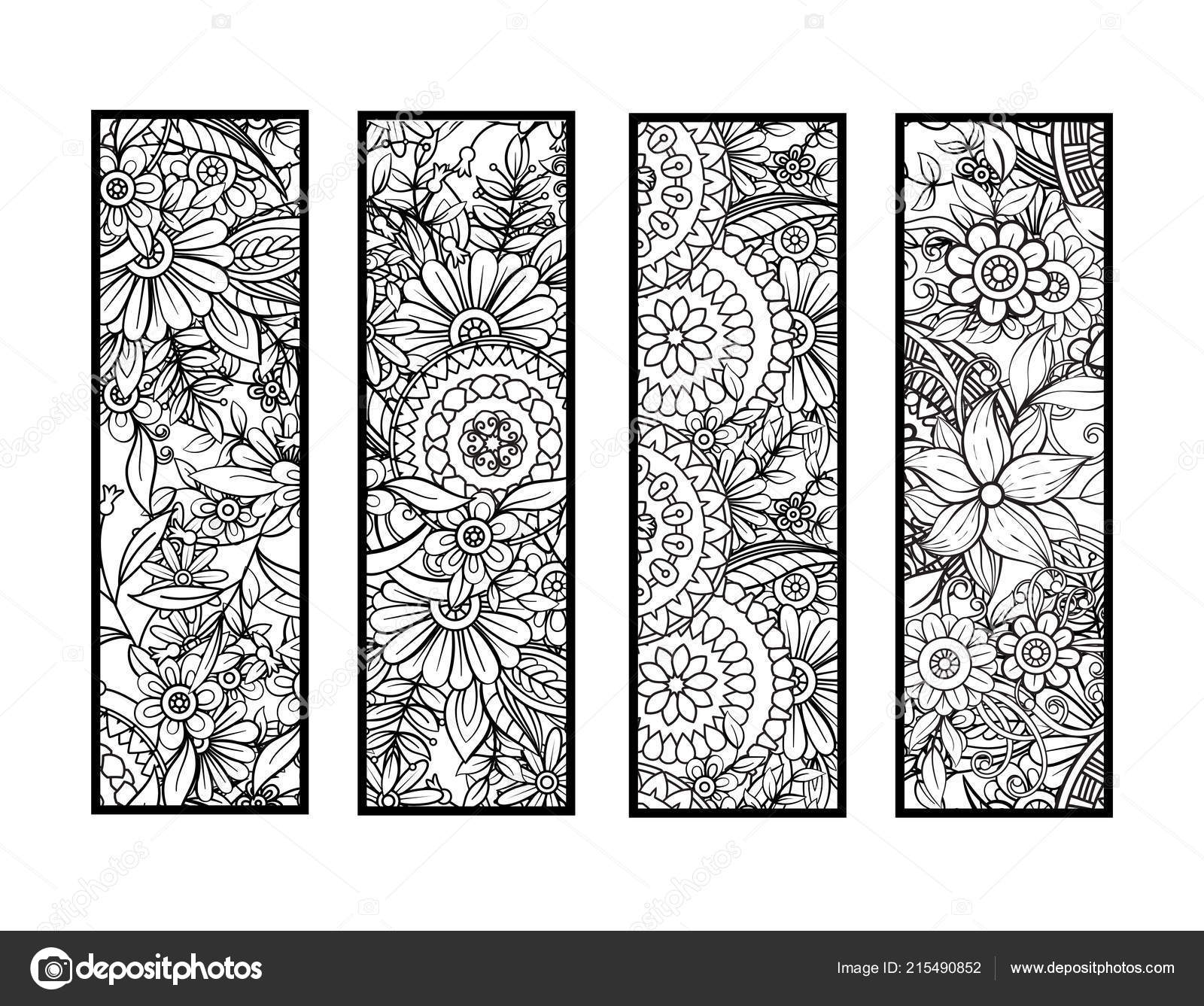 Download Coloring Bookmarks Set Stock Vector Image By C Elinorka 215490852