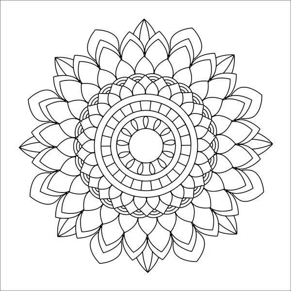 Çiçek Mandala vektör çizimi — Stok Vektör