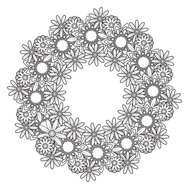 Çiçek Mandala desen