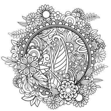 Çiçek Mandala desen