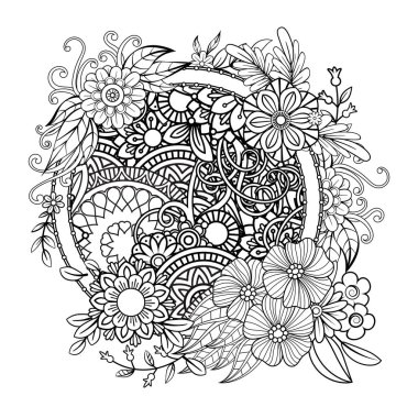 Çiçek Mandala desen