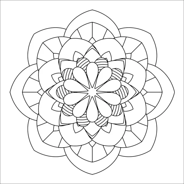 Flower Mandala vector illustration — Stock Vector