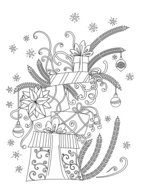 Noel renklendirme sayfası