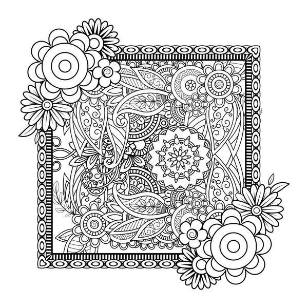 Modèle de mandala floral — Image vectorielle