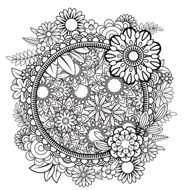 Çiçek Mandala desen