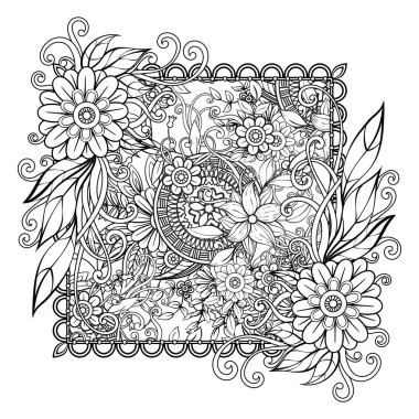 Çiçek Mandala desen