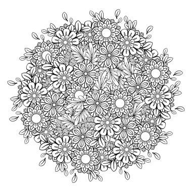 Çiçek Mandala desen