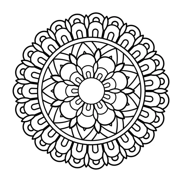 Blume Mandala Vektor Illustration — Stockvektor