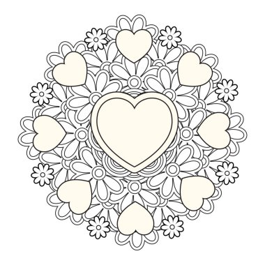 Sevgililer Günü Boyama Sayfası