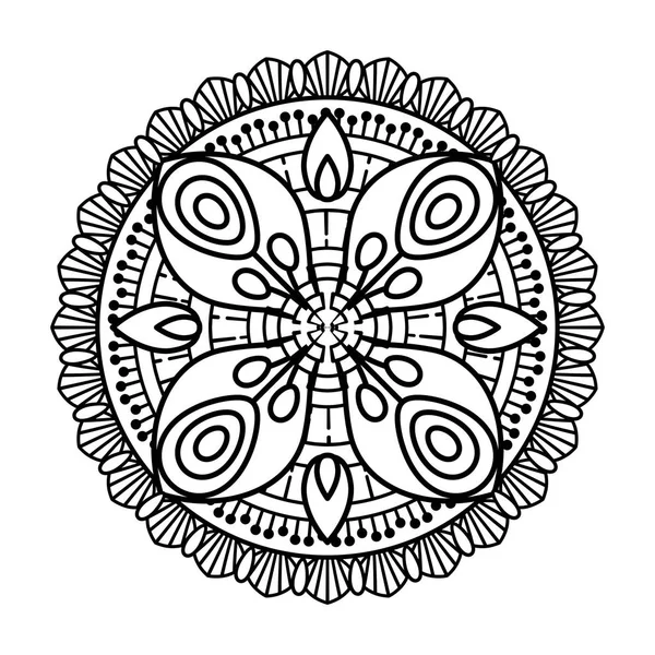 Векторная иллюстрация Мандала — стоковый вектор