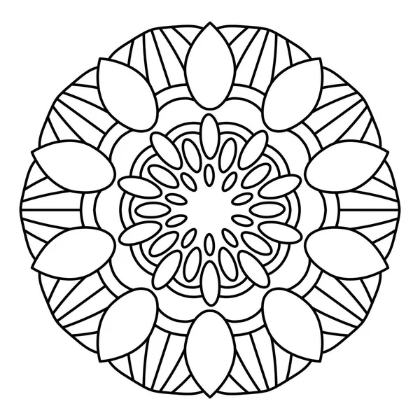 Blume Mandala Vektor Illustration — Stockvektor