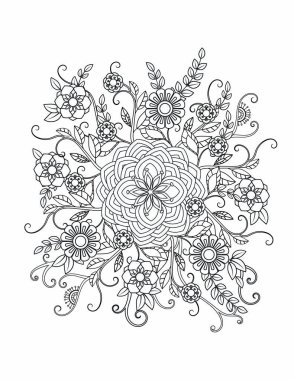 Çiçek Mandala desen