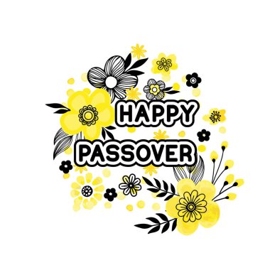 Mutlu Hamursuz Bayramı. Tebrik kartı