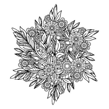 Çiçek Mandala desen