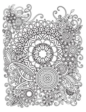 Çiçek Mandala desen