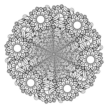 Çiçek Mandala desen