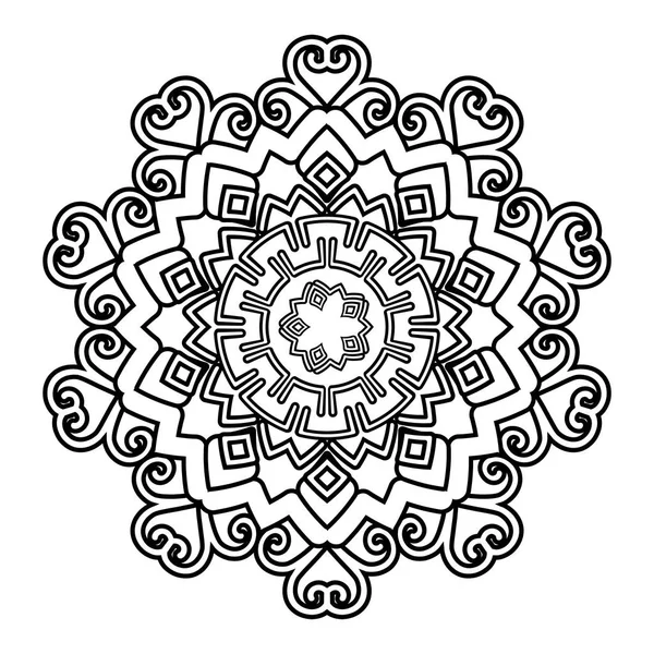 Flower Mandala vector illustration — Stock Vector