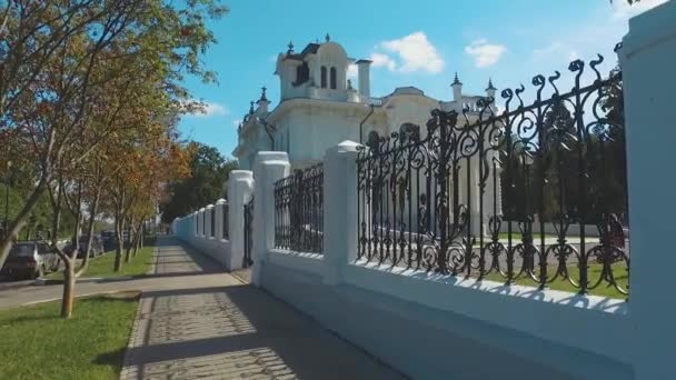 Het landgoed van de noblemans van de fabrikant Aseev 08. Het huis werd gebouwd in de Art Nouveau-stijl. — Stockvideo