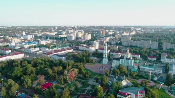 Den viktigaste ortodoxa katedralen i Tambov. — Stockvideo