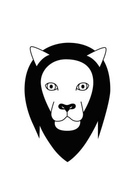 görüntü aslan siluet vektör