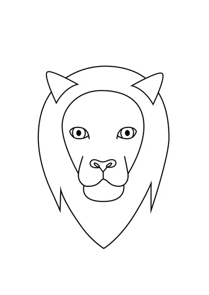 Image Lion Silhouette Vector — Stock Vector