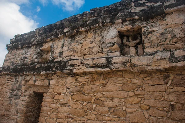 Coba Meksika Yucatan Arkeoloji Kompleksi Kalıntıları Antik Maya Şehirde Piramitleri — Stok fotoğraf