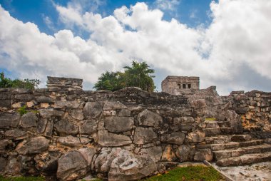 Tulum, Riviera Maya, Yucatan, Meksika: İçinde Majestic kalıntıları Tulum.Tulum olduğunu Mexicos Karayip kıyısındaki tatil beldesi.
