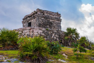 Tulum, Riviera Maya, Yucatan, Meksika: Yok edilen Antik Maya şehir kalıntıları. Tulum inşa ve Maya yaşadığı son şehirlerinden biriydi