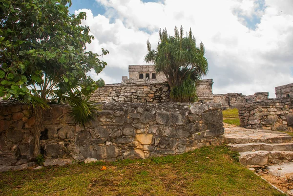 Tulum Riviera Maya Yucatan Mexiko Majestic Ruiner Tulum Tulum Semesterort — Stockfoto