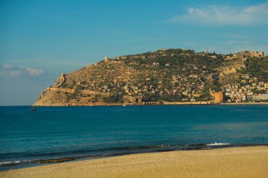 Alanya Yarımadası, Antalya bölgesinde, Türkiye, Asya: plaj şehrin güzel manzara.