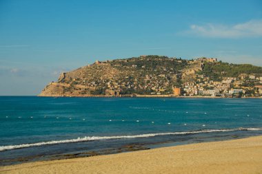 Alanya Yarımadası, Antalya bölgesinde, Türkiye, Asya: plaj şehrin güzel manzara.