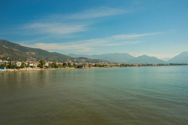 Landscape Views City Hills Sea Beach Alanya Peninsula Antalya District — Stock Photo, Image