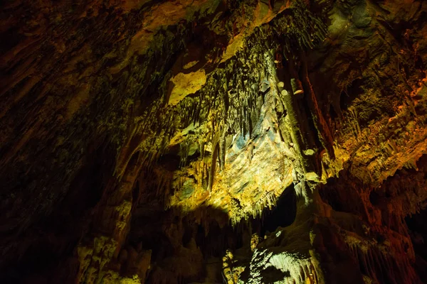 Textura Piedra Cueva Damlatash Alanya Distrito Antalya Turquía — Foto de Stock