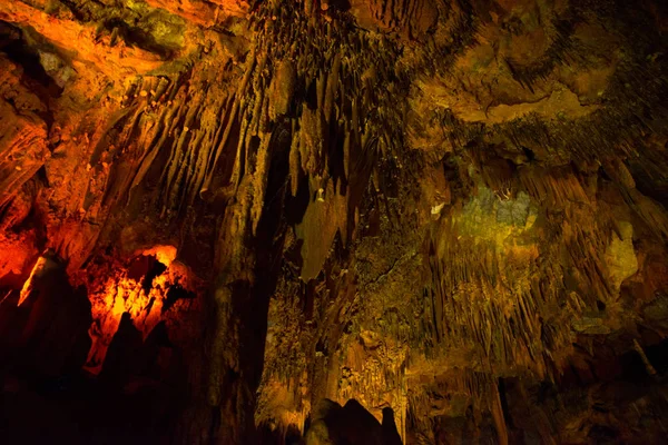 Texture Pierre Grotte Damlatash Alanya District Antalya Turquie — Photo