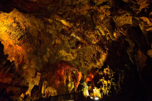 Textura Piedra Cueva Damlatash Alanya Distrito Antalya Turquía — Foto de Stock