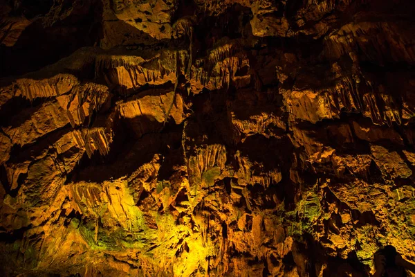 Textura Piedra Cueva Damlatash Alanya Distrito Antalya Turquía — Foto de Stock