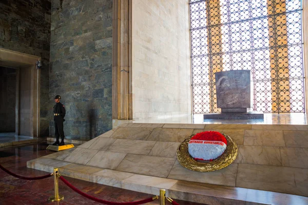 Ankara Capitale Della Turchia Anitkabir Mausoleo Del Fondatore Della Repubblica — Foto Stock