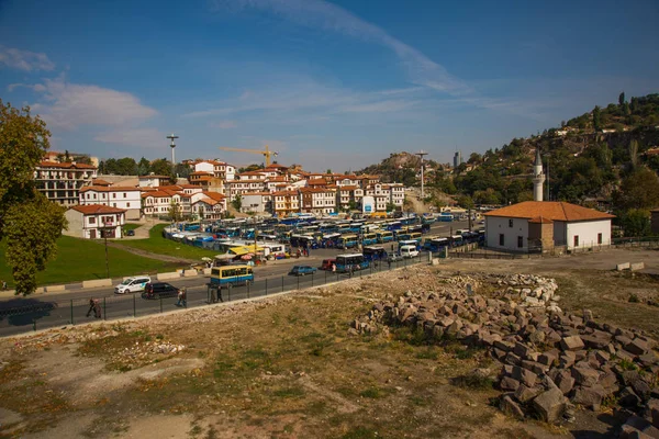 Paisaje Con Una Pequeña Mezquita Zona Fortaleza Ankara Capital Turquía —  Fotos de Stock