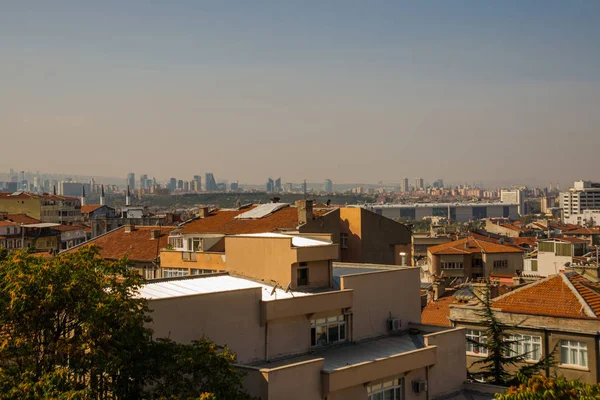 Paisaje Con Vistas Ciudad Panorama Los Rascacielos Capital Turquía Ankara —  Fotos de Stock