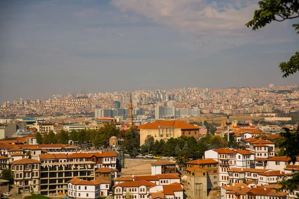 Landskap Med Utsikt Över Staden Panorama Över Huvudstad Turkiet Ankara — Stockfoto