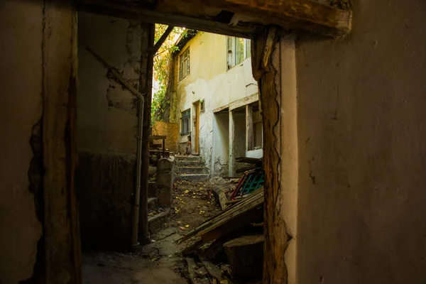 Destroyed Entrance House Doorway Open Ankara Capital City Turkey — Stock Photo, Image