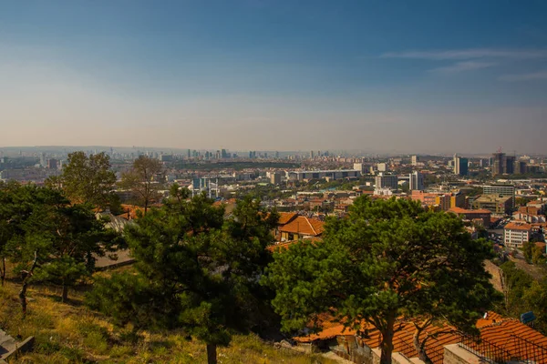 Пейзаж Видом Город Панорама Столицы Турции Анкара Турция — стоковое фото