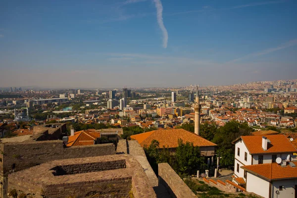 Вид Анкару Замка Панорама Города Над Столицей Турции Анкара Турция — стоковое фото