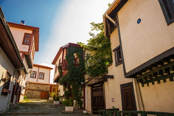 Ankara Turquía Casas Turcas Tradicionales Calle Centro Capital Turquía — Foto de Stock