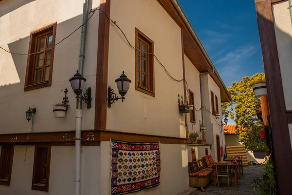 Ankara Turquia Casas Turcas Tradicionais Rua Centro Capital Turquia — Fotografia de Stock