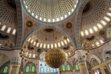 Kocatepe Camii Caminin güzel iç. Ankara Türkiye'nin şehir sermaye