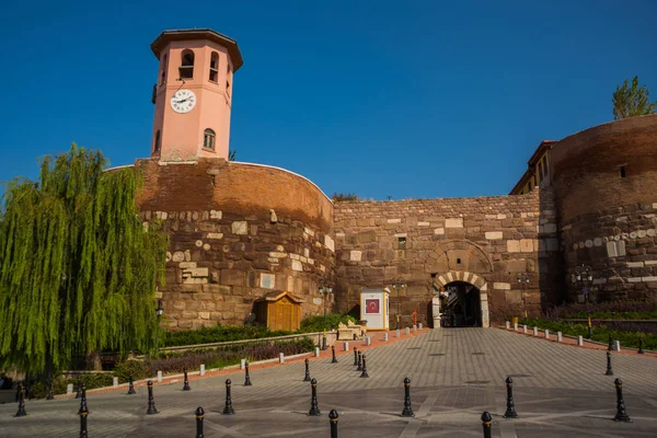 Castelo Ancara Entrada Para Velha Fortaleza Ancara Capital Turquia — Fotografia de Stock
