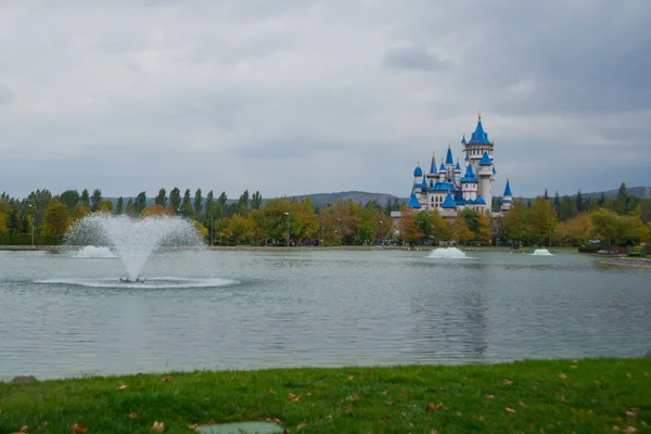 Eskisehir Turecko Pohádkový Hrad Který Stal Symbolem Eskisehir Sazova Park — Stock fotografie