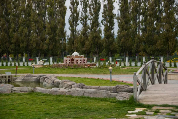 Beautiful Miniatures in the Sazova Park or Science Art and Culture Park. Turkey, Eskisehir