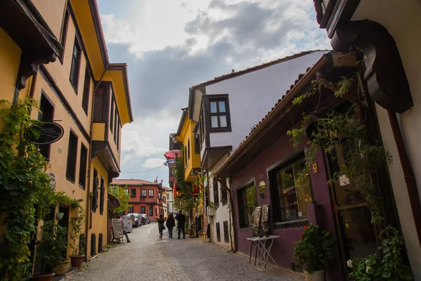 Eskisehir, Türkiye: Eskisehir 'de renkli Odunpazari İlçesi evleri görülüyor. Eskisehir Türkiye 'de daha popüler bir turizm arızası.